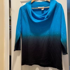 Sweater with a bling of rhinestone